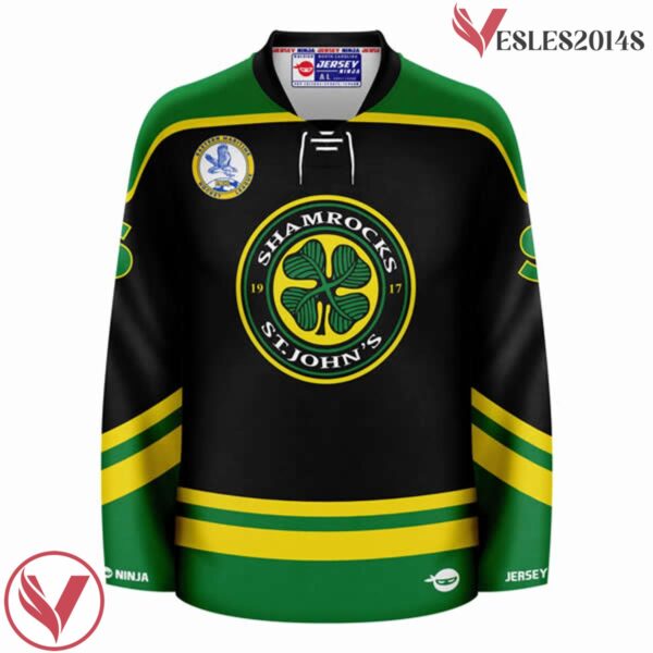 St John's Shamrocks Ross The Boss Rhea Black Hockey Jersey - Vesles2014S 2