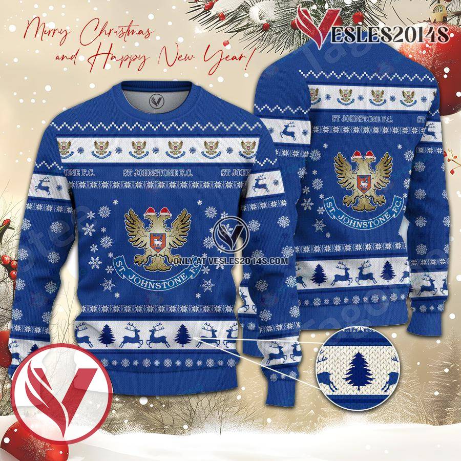 St Johnstone F.C. Sport Ugly Christmas Sweater, Unique Gifts For Fans - Vesles2014aS 1