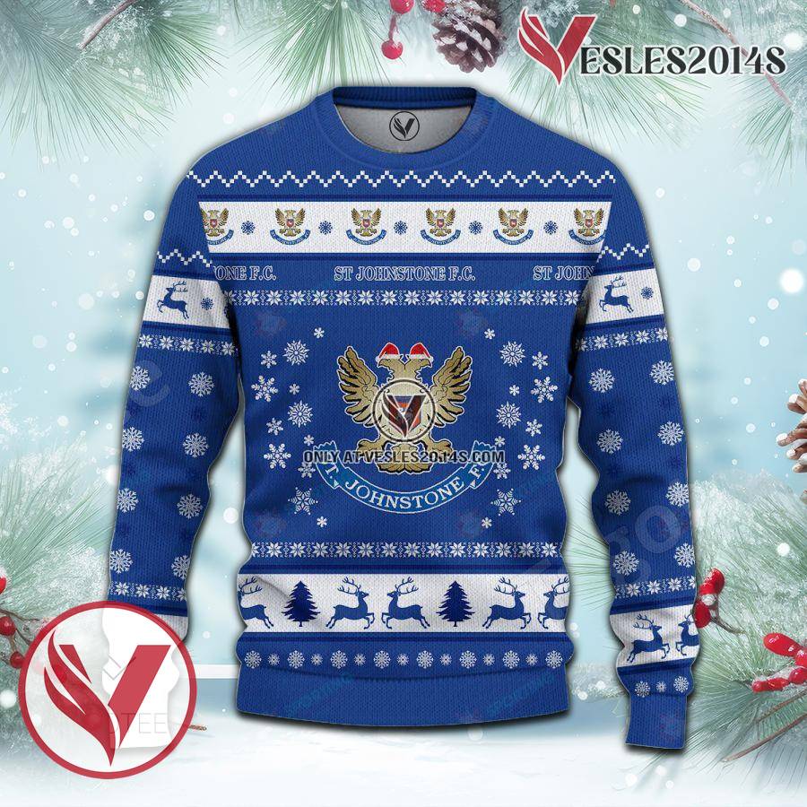 St Johnstone F.C. Sport Ugly Christmas Sweater, Unique Gifts For Fans - Vesles2014aS 2