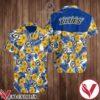 St Louis Blues Yellow Hibiscus And Blue Palm Leaves Hawaiian Shirt, Unique Gifts For Friends - Vesles2014S 1