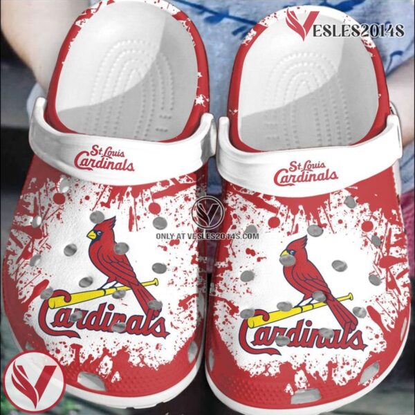 St Louis Red-White Clog Shoes Custom Name, Unique Gift From  Vesles2014S