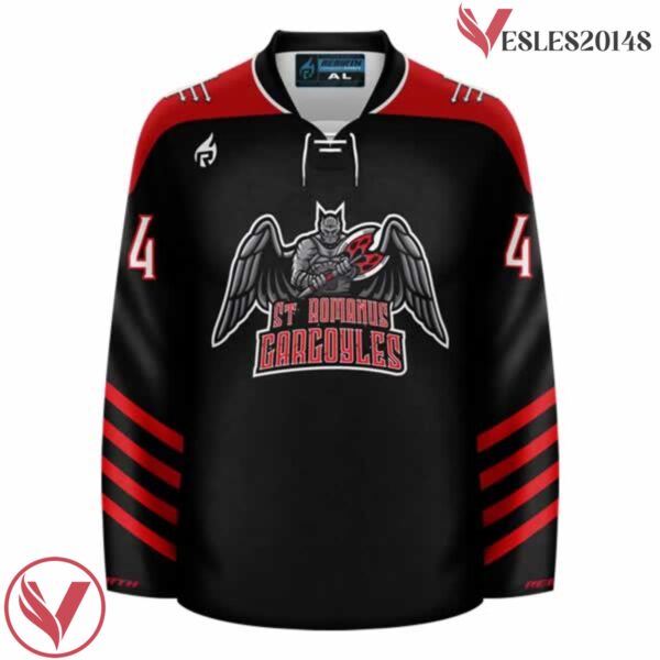 St Romanus Gargoyles Mythical Hockey Jersey - Vesles2014S 2