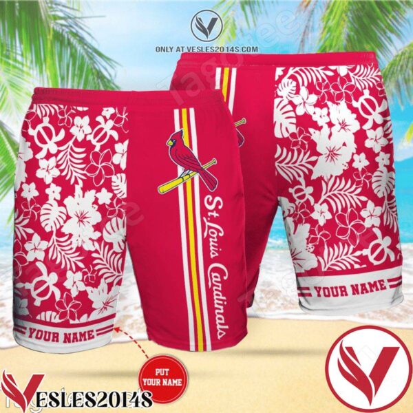 St. Louis Cardinals Red Hawaiian Shirt And Short, Unique Gifts For Friends - Vesles2014S 1