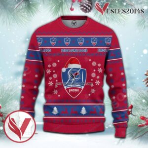 Stade Aurillacois Cantal Auvergne Sport Ugly Christmas Sweater, Unique Gifts For Fans - Vesles2014aS 2