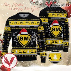 Stade Montois Rugby Sport Ugly Christmas Sweater, Unique Gifts For Fans - Vesles2014aS 1