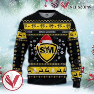 Stade Montois Rugby Sport Ugly Christmas Sweater, Unique Gifts For Fans - Vesles2014aS 2
