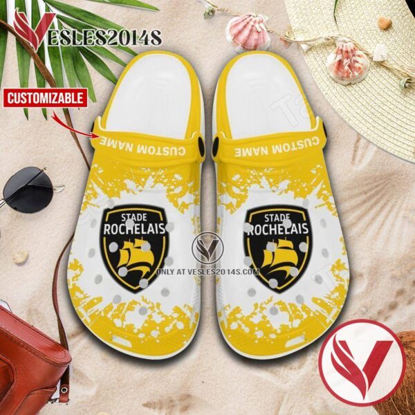 Stade Rochelais Logo Crocs Shoes For Men And Women, Unique Clogs Shoes For Fans - Vesles2014S 1