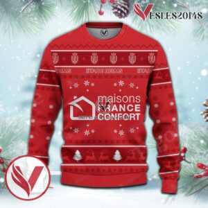 Stade de Reims Sport Ugly Christmas Sweater, Unique Gifts For Fans - Vesles2014aS 2