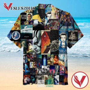Star Trek Collage Casual Hawaiian Shirt, Best Gifts For Summer Vesles2014S 3