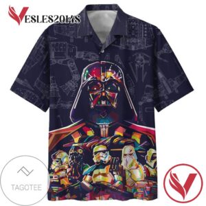 Star War Darth Vader Hawaiian Graphic Print Short Sleeve Hawaiian Casual Shirt Vesles2014S 1