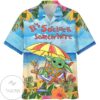 Star War Disney Baby Yoda It's 5 O'clock Somewhere Hawaiian Graphic Print Short Sleeve Hawaiian Casual Shirt Vesles2014S