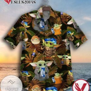 Star Wars Baby Yoda Hawaiian V Graphic Print Short Sleeve Hawaiian Casual Shirt Vesles2014S 1