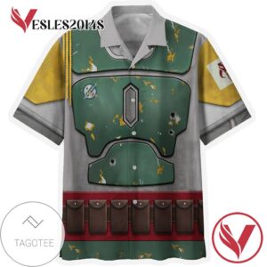 Star Wars Boba Fett Cosplay Hawaiian Graphic Print Short Sleeve Hawaiian Casual Shirt Vesles2014S 1