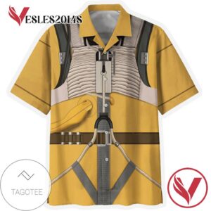 Star Wars Bossk Cosplay Hawaiian Graphic Print Short Sleeve Hawaiian Casual Shirt Vesles2014S