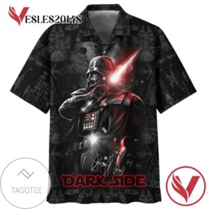 Star Wars Dark Side Rising Hawaiian Graphic Print Short Sleeve Hawaiian Casual Shirt Vesles2014S 1