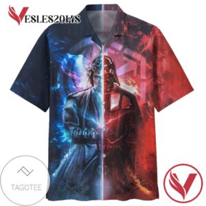 Star Wars Darth Vader 01 Hawaiian Graphic Print Short Sleeve Hawaiian Casual Shirt Vesles2014S