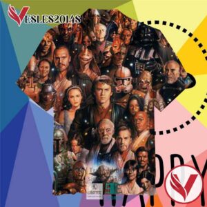 Star Wars Face Characters Casual Hawaiian Shirt, Best Gifts For Summer Vesles2014S