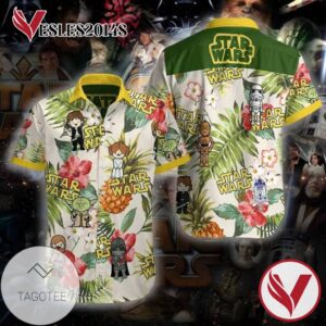 Star Wars Graphic Print Short Sleeve Hawaiian Casual Shirt Vesles2014S
