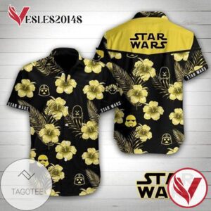 Star Wars Hawaiian III Graphic Print Short Sleeve Hawaiian Casual Shirt Vesles2014S