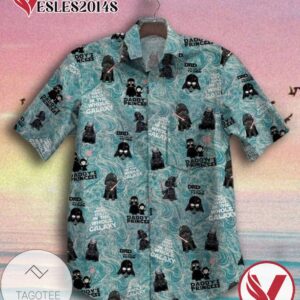Star Wars II Hawaiian Graphic Print Short Sleeve Hawaiian Casual Shirt Vesles2014S 1