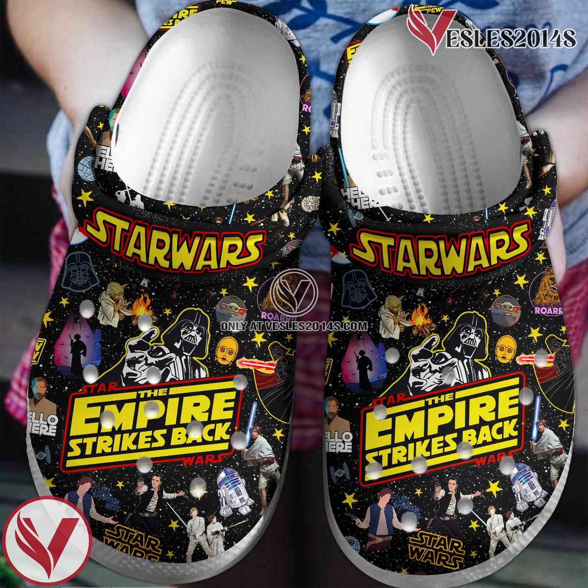Star Wars Movie Crocs Crocband Clogs Shoes Comfortable For Men Women and Kids Style 6 - Vesles2014S