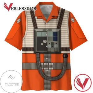 Star Wars Rebel Pilot Cosplay Hawaiian Graphic Print Short Sleeve Hawaiian Casual Shirt Vesles2014S 1