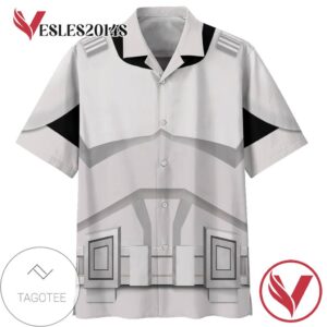 Star Wars Stormtrooper Cosplay Hawaiian Graphic Print Short Sleeve Hawaiian Casual Shirt Vesles2014S 1
