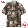 Star Wars Stormtrooper Flower Vintage Hawaiian Graphic Print Short Sleeve Hawaiian Casual Shirt Vesles2014S
