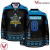Star of David Collage Hanukkah Black Jersey - Vesles2014S