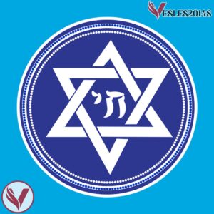 Star of David Collage Hanukkah Black Jersey - Vesles2014S 5
