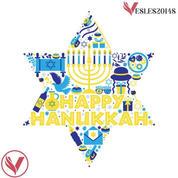 Star of David Collage Hanukkah White Holiday Hockey Jersey - Vesles2014S 4