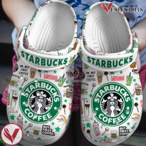 Starbucks Coffee Drink Crocs Crocband Clogs Shoes Comfortable For Men Women and Kids Style 2, Unique Gift From  Vesles2014S