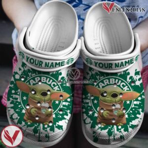 Starbucks Crocs Crocband Clogs Shoes Comfortable For Men Women and Kids Style 6, Unique Gift From  Vesles2014S
