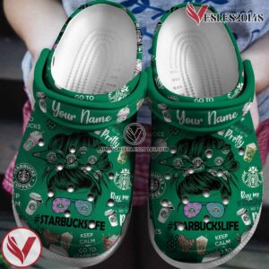 Starbucks Crocs Crocband Clogs Shoes Comfortable For Men Women and Kids Style 7, Unique Gift From  Vesles2014S