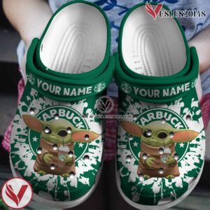 Starbucks Crocs Crocband Clogs Shoes Comfortable For Men Women and Kids Style 9, Unique Gift From  Vesles2014S