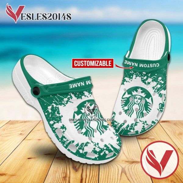 Starbucks Logo Crocs Shoes For Men And Women, Unique Clogs Shoes For Fans - Vesles2014S