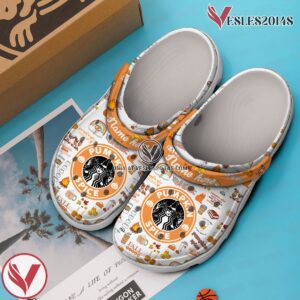 Starbucks Pumpkin Spice Crocs Crocband Clogs Shoes Comfortable For Men Women and Kids Style 2, Unique Gift From Vesles2014S 4