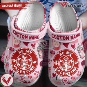 Starbucks Valentine Drink Crocs Crocband Clogs Shoes Comfortable For Men Women and Kids Style 1, Unique Gift From  Vesles2014S