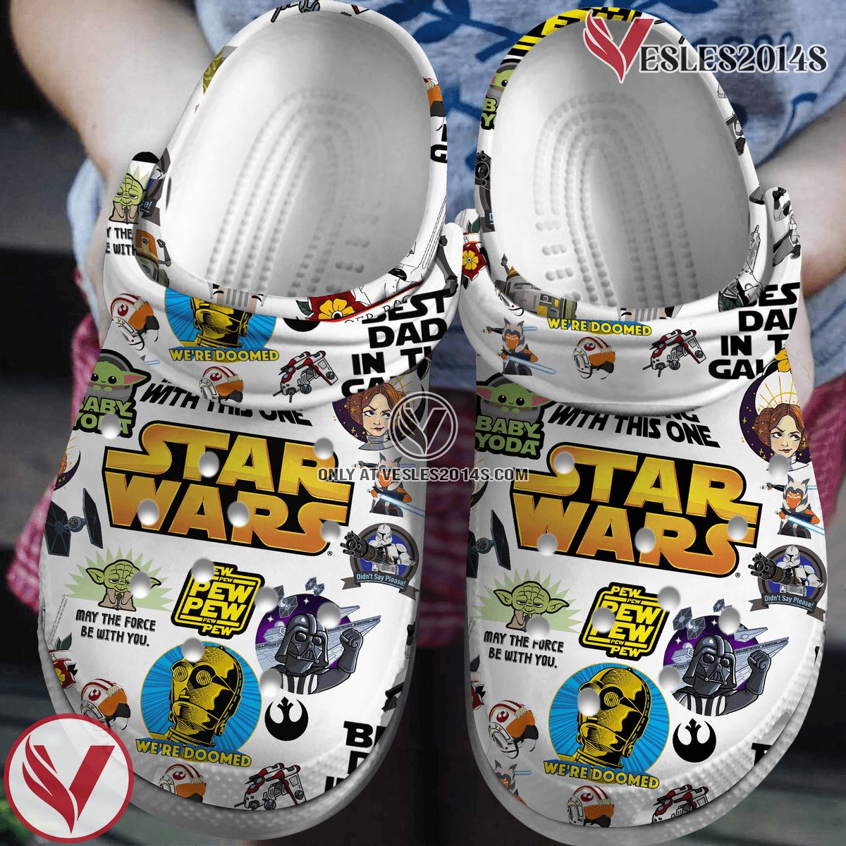 Starwar Movie Crocs Crocband Clogs Shoes Comfortable For Men Women and Kids - Vesles2014S