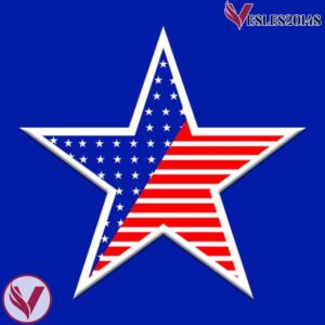 Statue of Liberty Ugly Sweater Blue Star Pattern 4th of July  Holiday Hockey Jersey - Vesles2014S 5