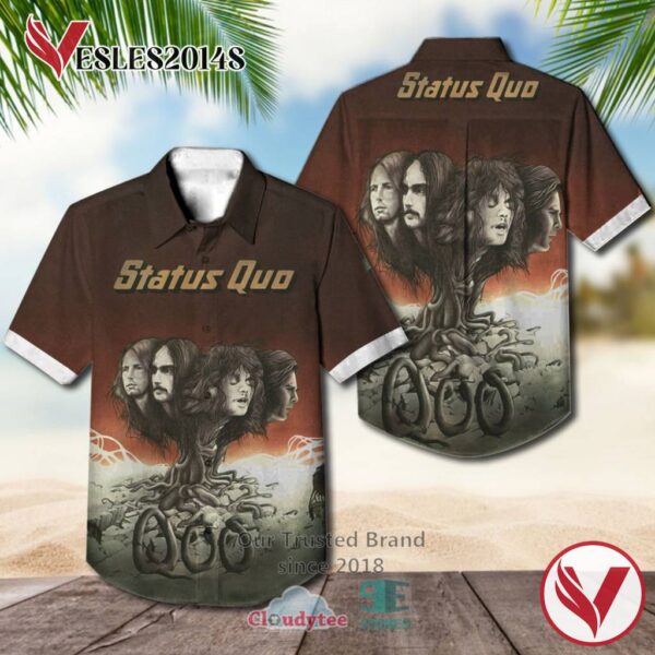 Status Quo 1974 Album Casual Hawaiian Shirt, Best Gift For Music Lovers Vesles2014S