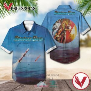 Status Quo Just Supposin' 1980 Casual Hawaiian Shirt, Best Gifts For Summer Vesles2014S 1
