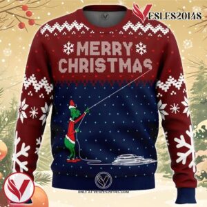 Stealing Christmas Dr. Seuss Grinch Ugly Christmas Sweater, Unique Christmas Gift For Fans - Vesles2014S