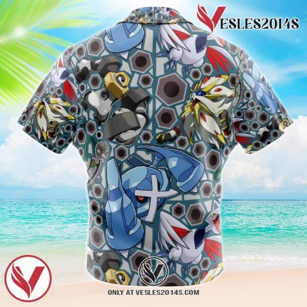 Steel Type Pokemon Pokemon Hawaiian Button Up Shirt, Perfect Gifts For Anime Lovers - Vesles2014S 1