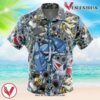 Steel Type Pokemon Pokemon Hawaiian Button Up Shirt, Perfect Gifts For Anime Lovers - Vesles2014S