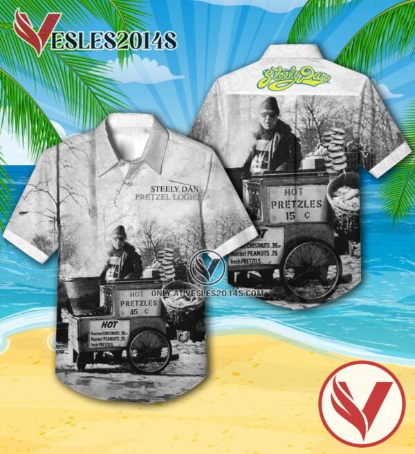 Steely Dan Pretzel Logic Album Cover Hawaiian Shirt, Unique Gifts For Music Lovers - Vesles2014S