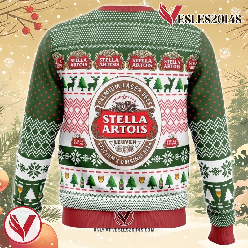 Stella Artois Ugly Christmas Sweater, Unique Christmas Gift For Fans - Vesles2014S 1