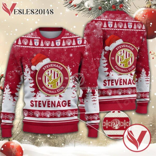 Stevenage Football Club Sport Ugly Christmas Sweater, Unique Gifts For Fans - Vesles2014aS 1