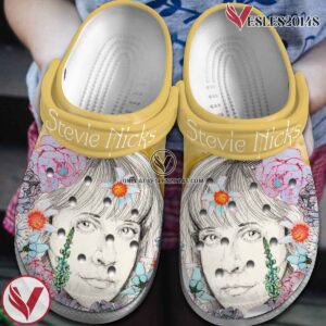 Stevie Nicks Music Crocs Crocband Clogs Shoes, Unique Gifts For Fans Style 8 - Vesles2014S