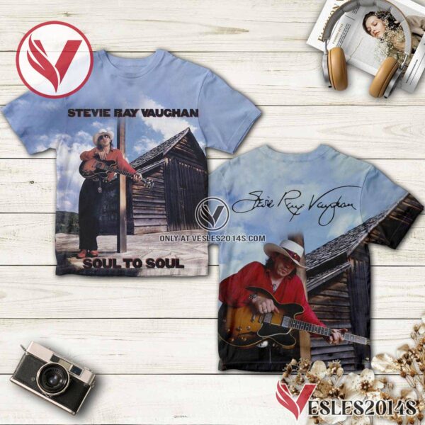 Stevie Ray Vaughan And Double Trouble Soul To Soul Album Cover Shirt, Unique Gifts For Music Lovers - Vesles2014S